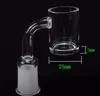 Quartz Banger 25mm Flat Top Quartz Banger Nail with Spinning Carb Cap and Terp Pearl for Glass Bong