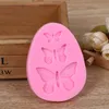 Snoep Schimmel Slicone Butterfly Fondant Mold Chocolate Soap Making Tool Cake Decoratie Mousse DIY Bakken Tool Klein