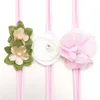 Baby girls Flower designer headband 3pcs Set Kids nylon hair band Children Rhinestone Headwear Boutique Newborn hair accessories TurbanC6881