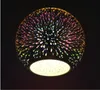 Varm modern fyrverkerier chim 3d glas boll pe modern hängande lampor glas boll hängande ljus kreativ mat kök bar hängande lampa 3 färger