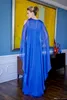 Bleu royal des robes de mariée avec enveloppe de ceinture perlée chic robe invitée de mariage haut côté partage de mères formelles