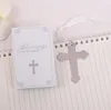 Blessings Silver Cross Bookmark with Tassel Wedding Baby Shower Baptism Party Favors Gifts Free Shipping SN2087