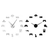 Newest Game Controller Video Diy Giant Wall Clock Game Joysticks Stickers Gamer Wall Art Video Gaming Signs Boy Bedroom Roo