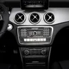Couverture d'autocollants de voiture de panneau de commande de climatisation de CD de Fiber de carbone pour Mercedes W169 W245 W117 W156 A classe B classe CLA GLA