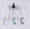 50 ml lege spuitfles draagbare reisplastic flessen herbruikbare zeep toiletartikelen container met sleutelhanger haak spuitfles ljjk2205315060