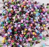 100 pcs Mixed Color Acrílico Língua Anel Do Parafuso Prisioneiro Para As Mulheres doce cor Piercing piercing na língua Anel Studs Barbell Jóias