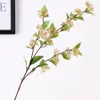5個/ロット76cm偽花の結婚式の装飾レイアウトの壁の花の配置シミュレーションシングルブランチ3フォークパールフルーツ人工植物