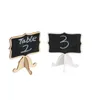 50 Pcs Mini Wooden Small Wedding Blackboard Message Table Number Chalkboard Zakka Wooden Mini Blackboard Set For Wedding Party