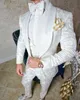 Barato y fino Un botón Padrino de boda Solapa Novio Esmoquin Trajes de hombre Boda / Baile de graduación / Cena Best Man Blazer (Chaqueta + Pantalones + Corbata + Chaleco) T T01