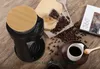 Gratis frakt Rostfritt stål Roterande kaffebryggare Simulerad handstansad Automatisk espressomaskin Kaffekanna Automatisk kaffemaskin