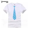 Lato Fałszywy Kostium Druku T Shirt Kolekcja 3D Wysokiej Jakości Man Marka Moda Bawełna T -Shirt Śmieszny Krawat Tshirts Mens Designer XS-3XL