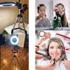 79inch LED Yüzük Işık Po Stüdyo Kamera Işığı Pogerya YouTube Makyaj Selfie için Dimmable Video Işığı Tripod Telefon Hell2126082