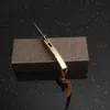 20Pcs/Lot New Small Damascus Pocket Folding Knife Damascus Steel Blade Steel Handle Mini EDC Pocket Gift Knives No Lock