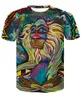 T-shirt da uomo T-shirt animale Sesso T-shirt divertenti T-shirt slim con stampa 3d T-shirt hip-hop Cool Abbigliamento uomo 2018 New Summer Top