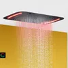 71x43 cm Cabezal de ducha de baño grande con panel táctil LED 110V ~ 220V Alternation Current Bath Bath Mezcly Show Faucet Set