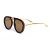 Lunettes de soleil à monture pliante de luxe avec strass décor lunettes de soleil de créateur de mode femmes hommes lunettes à grande monture 6 couleurs5851804