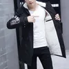 Kaschmir gesäumte Parkas Pelz Männer Mantel Winter lange Jacke mit Kapuze Windjacke Parkas Slim koreanische stil lässig männliche Oberbekleidung Kleidung