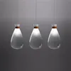 Postmodern Creative LED Pendant Lights Nordic Bedroom Bedside Glass Single Head Fixtures Designer Hotel Restaurant Hängande lampa