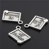 100pcs Silver Color Theacher's Day Alloy Charms Best Teacher Message Charms Pendant Jewelry Making A2734