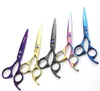 2pc / set Professionele Haar Snijden Schaar Haarschaar Kappers Schaar Kit Haar Straight Dunning Scissors Barber Salon Gereedschap