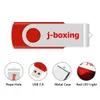 10pcs/lot Metal Rotating USB 2.0 Flash Drive Pen Drive Thumb Memory Stick 1G 2G 4G 8G 16GラップトップMac 5色