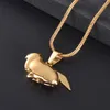 ZZL081 Angel Wing Rabbit Stainless Steel Keepsake Urn Necklace With Crystal Eyes Pet Memorial Jewelry For Cremation Ashes8837881