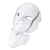 7 Farben LED Gesichtsmaske Mikrostrom LED Photon Therapie Maschine Lichttherapie Akne Maske mit Hals LED Schönheitsmaschine