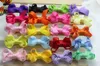 Baby Girl 2inch Mini Hair Bow Clip ze wszystkimi owiniętych klipów wstążkowych wysokiej jakości wstążki aligator klips do włosów FJ3232