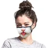 Moda 3D Drukuj Cartoon Bawełniany Usta Maska Zmywalny Wielokrotnego użytku Anti-Dust Maski Oddechowe Ocieplenie Noszenie Wiatroszczelnej Maski Unisex