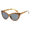 Top femmes hommes nouvelle mode lunettes de soleil hommes et femmes lunettes oeil de chat visage rond lunettes de soleil léopard designer marque gradient UV400 lentille