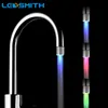 LED Agua Faucet Stream Light 7 Colores Cambiando Glow Shower Tap Tap Presión Sensor Baño Accesorios de cocina