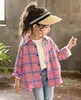 the 2019 New Autumn Style children Flower lattice Tshirt Cardigan Long sleeves for students girl clothes2635991