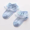 Baby Socks Kids Lace Mesh Boat Socks Summer Ruffle Sock Slippers Solid Candy Hosiery Princess Dance Anklet Elastic Socks Calmetinesc5410