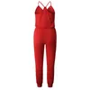 Kvinnors Jumpsuits Rompers Summer Jumpsuit Lång Kvinna Elegant Kvinnor Playsuit Sexiga Djup Suspenders Casual Romper Kvinnor Ladies Svart Bodysu