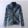 Sonbahar Kış Denim Casual Ceket Erkek Moda İnce Dış Giyim Coat Kapşonlu Ceketler Do The Old Cowboy Giyim Erkek Tops Yıkanmış