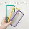 Luxury ShockoProof Transparent Matte Phone Case för iPhone 12 Pro Max 11 XS XR X 8 7 6 Plus Frosted Baby Skin Hybrid TPU PC Phone Case Cover