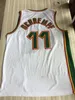 NCAA Vintage 20 The Glove Gary Payton Kevin Durant 40 Reign Man Shawn Kemp 11 Detlef Schrempf Ray Allen Red Green Basketball Jersey