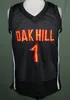 #1 Giles Oak Hill High School Retro Basketball Jersey Mens ed Custom Number Name Jerseys