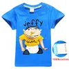 SML Jeffy drukowane dzieci Tshirts 614T Kids Boys Cartoon Print 100 Bawełniane koszule 115165 cm Designer Designer Ubrania chłopców Wholesa4688284