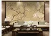 3D Custom wall papers home decor photo wallpaper Hand-painted HD Golden Flower and Bird Living Room TV Background Mural wallpaper for walls