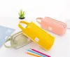 Creative Double Zipper Large Pencil Case Kawaii School Pencilcase Big Pen Box For Girls Gifts Cute Stationery Supplies Bag dc576