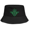 Real Betis Los Verdiblancos RBB 텍스트 남성과 여성 어부 버킷 햇볕 모자 디자인 디자인 사용자 정의 독특한 클래식 선 캡 그린 라벨3839264