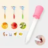 Set di pipette contagocce liquide per stampi dolci gommosi 5 ml contagocce per bambini commestibile senza BPA 4 colori