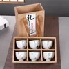 6 pcs Peint À La Main En Céramique Tasse Ensemble Chine Thé Ensemble Kung Fu Thé Tasse Voyage Thé Bol Chinois Porcelaine Tasse À Thé Ensemble Cadeaux Créatifs Ventes Chaudes