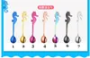 304 Stainless Steel Mirage Spoons Tableware Creative fish seahorse dolphin whale puffer Mixing Coffee cup Hanging spoon