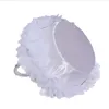 Magnifique panier de mariage en dentelle pour fille, panier de rangement de bonbons de mariage occidental blanc, décor romantique, fournitures de fête de mariage à faire soi-même