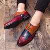 Merkmak Oxford Обувь Мода HOLLW Brogue Мужские Кожаные Официальные Обувь Обувь Человек Удобный Большой Размер 38-47 Обувь Вечеринка