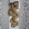 Micro Loop Hair Extensions Body Wave Micro Bead Human Remy Peruvian Virgin Hair 1G1S Micro Link Hair Extensions3048423