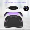 120W UV LED Nail LampNail Dryer for Gel Polish Portable Handle Curing Lamp for Fingernail Toenail Auto Sensor Nail Machine 2020 4013718