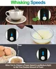 3-biegowe regulowane akumulator mleka elektrycznego frothere Handheld ze stali nierdzewnej trzepaczką Blender do herbaty mlecznej itp Akcesoria kuchenne